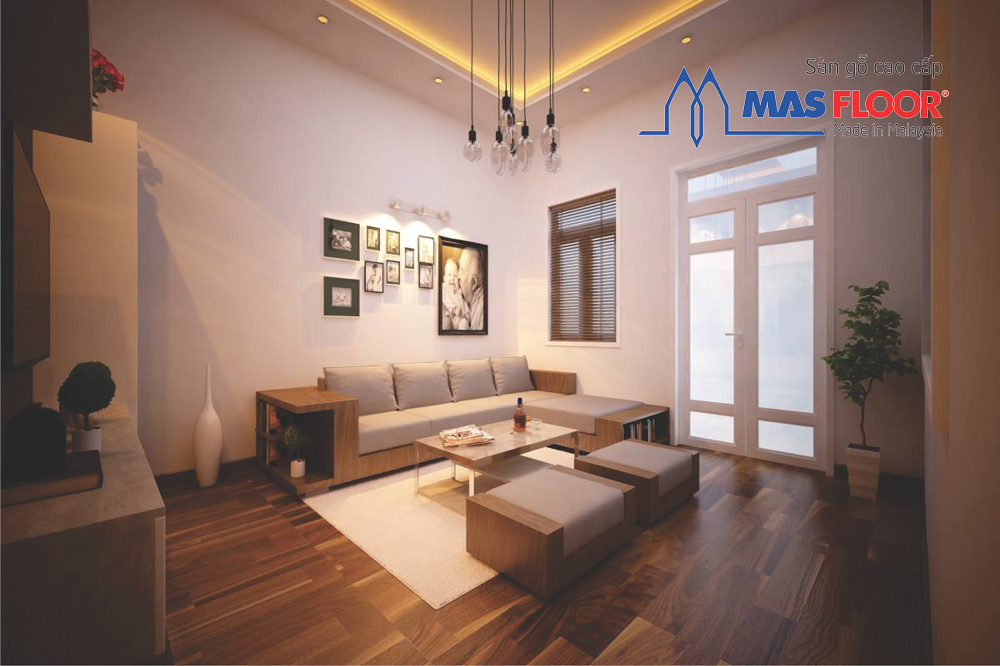 Tùy thuộc vào diện tích của mỗi không gian phòng mà bạn có thể lựa chọn các loại sàn gỗ phù hợp