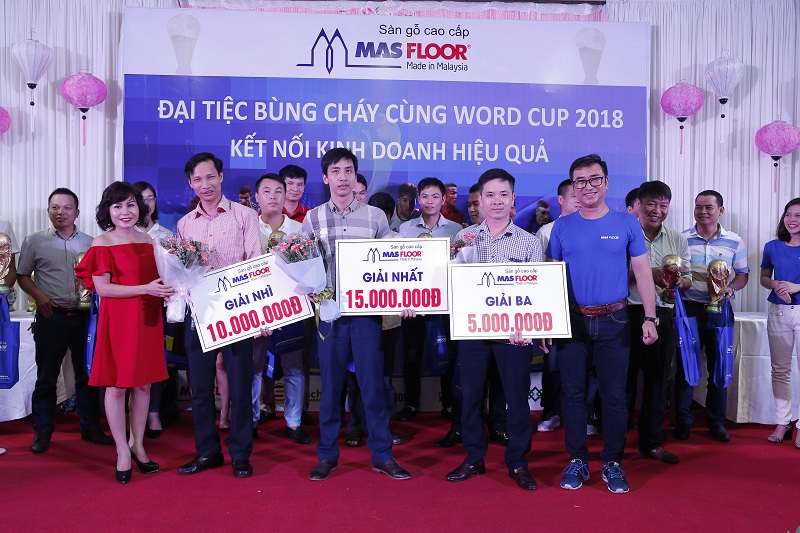 Lễ trao giải cho các khách hàng đã may mắn trong gala cháy cùng world cup 2018 do An Phú Lộc tổ chức