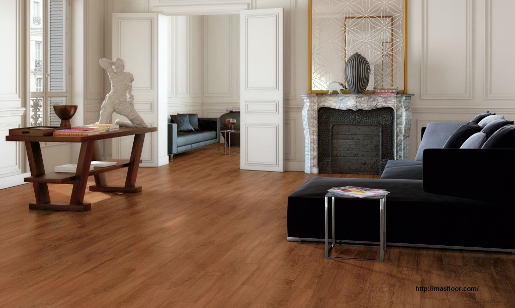 Nếu chọn sàn gỗ lát cho khu vực tầng 1 bạn nên chọn những loại sàn gỗ cao cấp có chất lượng tốt