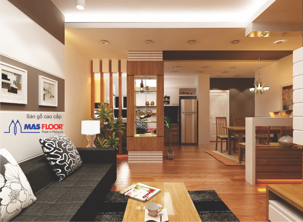 Sàn gỗ và gạch men là 2 loại vật liệu lát sàn phổ biến tại thị trường Việt Nam