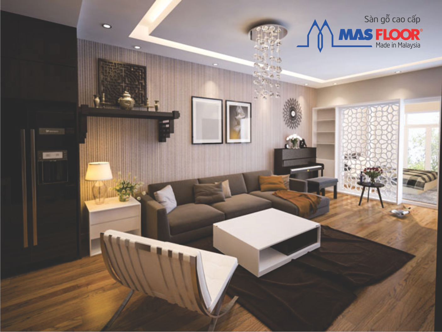 Tùy thuộc vào phong cách nội thất mà bạn có thể lựa chọn loại sàn gỗ thích hợp nhất