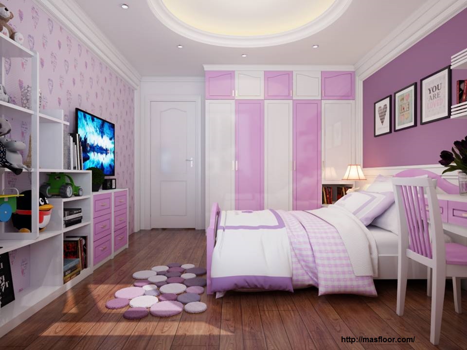 Sàn gỗ hóa giải hung khí cho phòng ngủ có thiết kế khép kín