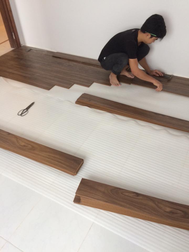 Sàn gỗ Masfloor NPV - 8905 gam màu óc chó thích hợp với rất nhiều phong cách thiết kế nội thất khác nhau